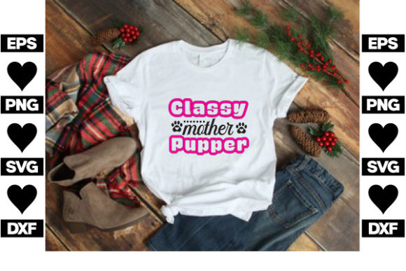 Classy Mother Pup SVG Design for Branding and Graphics