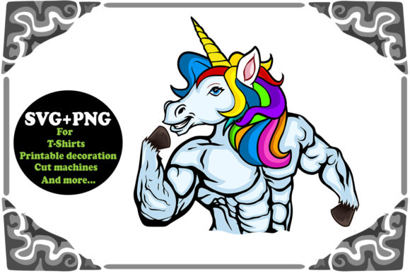 Dadacorn Funny Dad Unicorn SVG & PNG Graphics