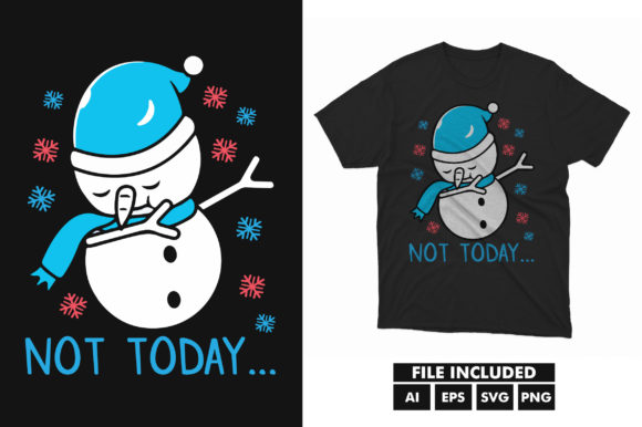 Snowman Animal T-Shirt Design